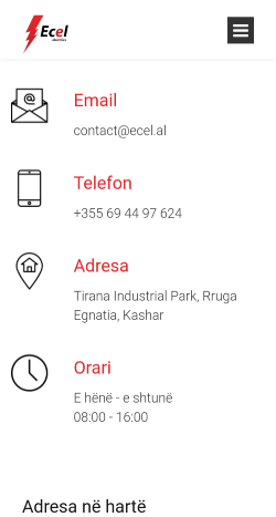 Photos of the website on mobile