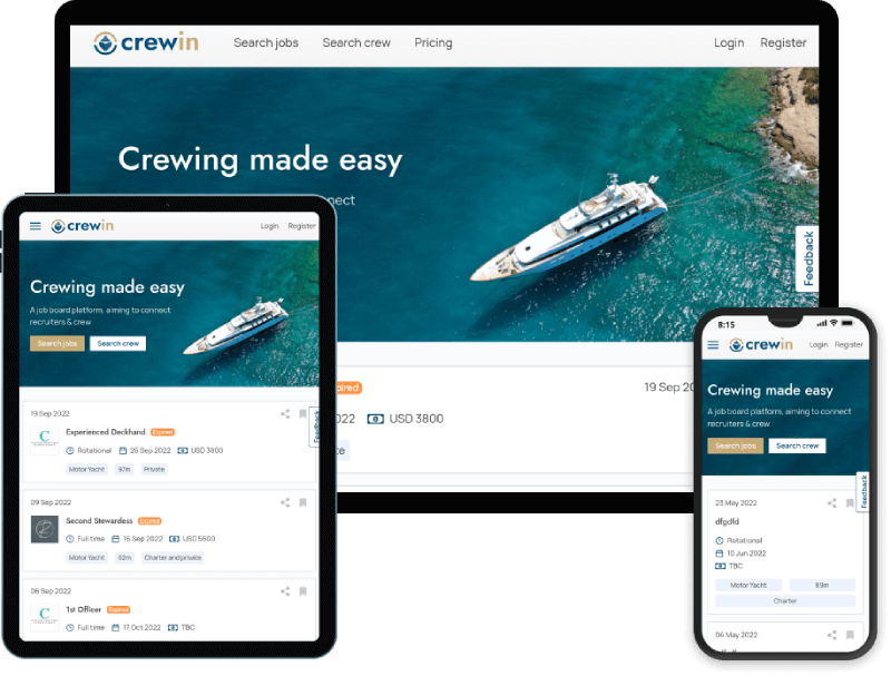 Photo of the website on devices of different sizes