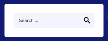 Example of searching the website