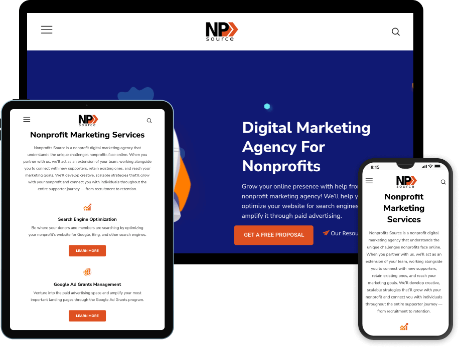 The website adapts to every device and screen size.