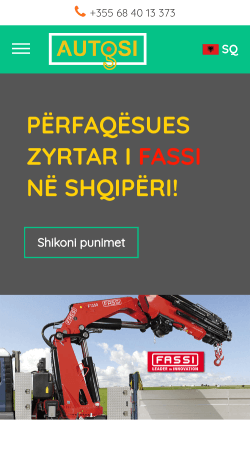 Photos of the homepage on mobile