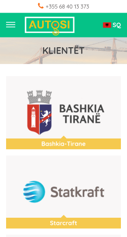 Photos of the clients page on mobile