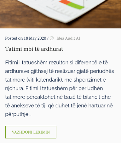 Example of a blog on the Idea Audit website