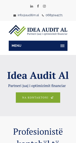 Photos of the website on mobile